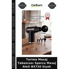 Carlburn Premium Torima Masaj Tabancası Sporcu Masaj Aleti BX720 Siyah Kullanım Rahatlık Bireysel
