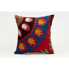 Kilim Wholesale Suzani Kumaştan Yapılmış Kırlent Kılıfı, 40X40 cm