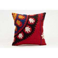 Kilim Wholesale Suzani Kumaştan Yapılmış Kırlent Kılıfı, 40X40 cm