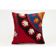 Kilim Wholesale Suzani Kumaştan Yapılmış Kırlent Kılıfı, 40X40 cm