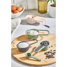 Mapple Home 5 Boy Ölçü Kaşık Seti, Portatif Ölçü Kaşığı 7.5 ml - 15 ml - 60 ml - 85 ml - 125 ml
