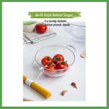 Bezos Akrilik Şeffaf Mini Pirinç Süzgeçi & Bakliyat Süzgeçi (3 Su Bardağı Ölçülü) Mgc