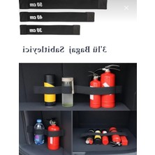 Die Grup 3'lü Oto Bagaj Sabitleyici Seti, 30-40-50 cm Uzunluk
