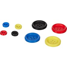 Die Grup 60'lı Renkli Düğme Seti - 1.2cm ve 2.5cm