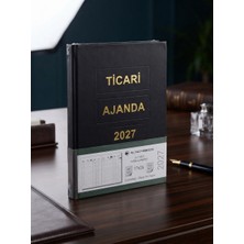 Ekm 17X24 Ticari Ajanda Cilt Bezi Kasa Ajandası 2027