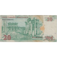 Banknoting 8. Emisyon 20 Ytl B33 Yeni Türk Lirası. Çok Temiz(-)