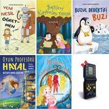 Mor Elma Çocuk Yeni Nesil Öğretmen - Sesleri Kaybolan Dünya - Buzul Dedektifi Buzi - Oyun Profesörü Hayal - Renkleri Kaybolan Dünya + Brick Game Tetris Oyun Makinesi Hediye (3.sınıf Okuma Kitapları)