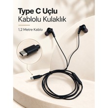 Hace Bazaar Mikrofonlu ve Kumandalı Kulak Içi Kulaklık Type C Girişli -Hcb