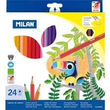 Milan 80024 Colours Altıgen Kuru Boya Kalemi 24'lü