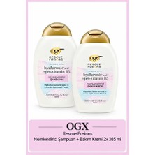 Ogx Rescue Fusions Nemlendirici Şampuan 385 ml + Rescue Fusions Nemlendirici Bakım Kremi 385 ml
