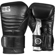 Joya Gerçek Deri Siyah Kick Boks Muay Thai Eldiveni