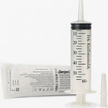 Genject 50 ml Tek Kullanımlık Enjektör Şırınga Ucu Adaptörlü Dereceli Büyük Hacimli Şırınga
