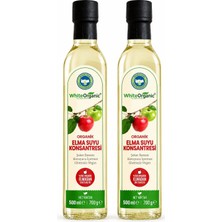 White Organic Organik Elma Suyu Konsantresi 700 gr 2 Adet Glütensiz Vegan