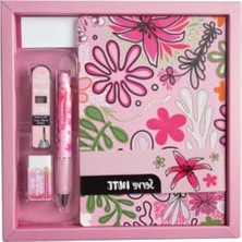 Odea Desenli Pembe Defter Seti, Özel Kutuda Sunulmuş