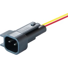 Soketsan Korna Soketi Dişi 2 Pin Kablolu