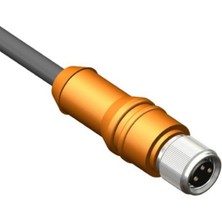 Katlax CBF08-S33N2-05BPUR 3 Pin Dişi M8 5m Düz Pur Kablo Ledli