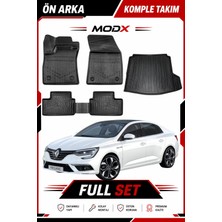 Renault Megane 4 Sedan 2024 Model 5d Havuzlu Paspas + 3D Sağ Kulak Bagaj Havuzu