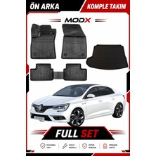 Renault Megane 4 Sedan 2025 Model 5d Havuzlu Paspas + 3D Sol Kulak Bagaj Havuzu