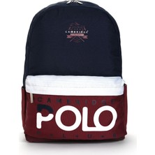 CPC Vkn 3018 Cambridge Polo Club Preppy Tek Bölme Sırt Çantası Lacivert
