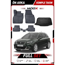 Seat Arona 2017-2025 5d Havuzlu Paspas + 3D (Üst) Bagaj Havuzu Premıum A+