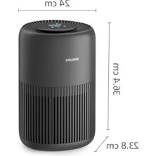 Mythriva 65 M2 Alan Için Hepa Filtreli Hava Temizleyici, 250 M3/sa Temiz Hava