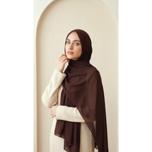 Greyfurt Design Düz Kahverengi Şal Kahverengi 70X185 Doğal Pamuklu %100 Kayın Ağacı Lifi Naturel Şal (Natural Eşarp Fresh Tesettür Şık ve Zarif Günlük Kullanım Pamuklu Tülbent Soft Rami Viskon Scarfs)