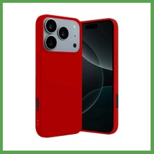 Bezos iPhone 17 Pro Uyumlu First Silikon - Kırmızı Mgc