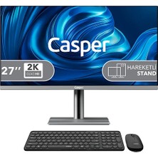 Casper Nirvana A87.1362-BE00A-V-G-K Intel Core I7-13620H 16GB Ram 500GB SSD 27" Qhd Windows 11 Home All-In-One Pc