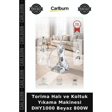 Carlburn Özel Üretim Torima Halı ve Koltuk Yıkama Makinesi DHY1000 Beyaz 800W Alet Leke Güçlü
