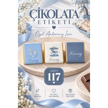 Netplus Dijital Baskı Mavi Atlıkarınca Temalı Madlen Çikolata Etiketi 117 Adet – 3 Farklı Tasarım, Isimli Çikolata Etiketi