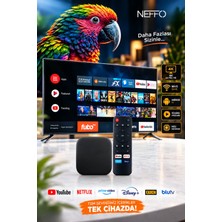 Neffo Ultra Hd Android Tv Box 4K Android Tv Tv Box Tv Stick Medya Oynatıcı Smart Tv Wifi
