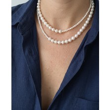 Eyla Collection Pearlux Tasarım Gerçek Inci Kolye