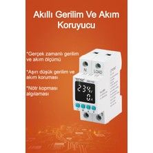 Tense GKE-63E Monofaze Yüksek&Düşük Gerilim Kontrol Rölesi 63 Amper Özellikli Kullanım Tipi