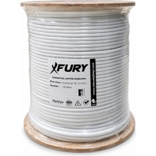 Fury 80 Tel Rg6-U6 Koaksiyel Tv ve Uydu Anten Kablosu 300 Metre
