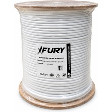 Fury 64 Tel Rg6-U6 Koaksiyel Tv ve Uydu Anten Kablosu 300 Metre