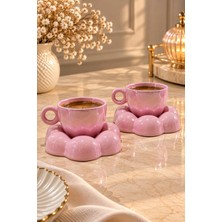 Rasha Collection 2'li Papatya Kahve Fincan Takımı