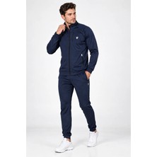 Gd Goldoremi Erkek Premium Slim Fit Likralı Uzun Kollu Fermuarlı Eşofman Takımı
