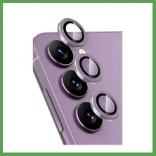 Bezos Samsung Galaxy S24 Fe Uyumlu Raze Metal Kamera Lens - Mor Mgc