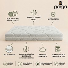 Garga Premium 70X105 Çocuk Yatağı Bebek Yatağı 10 Cm- Yünlü Ortopedik Park Yatak, Beşik & Anne Yanı