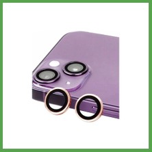 Bezos iPhone 13 Uyumlu Raze Metal Kamera Lens - Pembe Mgc
