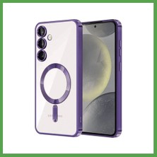 Bezos Samsung Galaxy A26 Uyumlu Kross Magneticsafe Kapak - Mor Mgc