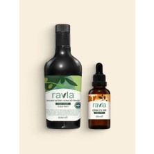 2'li Ürün - Ravla Organik Erken Hasat Zeytinyağı – Içimlik 500ML /  Ravla Çörek Otu Yağı - 50ML