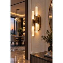 Liber Elektrik Modern Dekoratif Drama2 Eskitme Pilli ve Elektrikli Duvar Apliği Günışığı