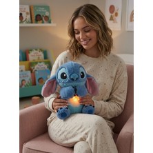 Belirtilmemiş Stitch Işıklı Gece Lambalı Melodili Peluş Oyuncak 21 cm - Yumuşak Sesli Çocuk Uyku Arkadaşı Hediyelik