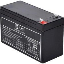 H-Max  12V 7AH 12 Volt 7 Amper Ups Uyumlu Ups Aküsü Pili Bataryası
