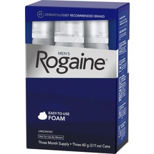 Rogaine Men's Foam Erkekler Için Köpük 3 Tüp 180 gr