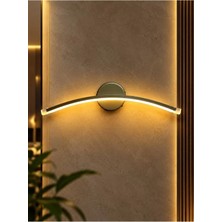Liber Elektrik Modern Dekoratif Yay Gold Pilli ve Elektrikli Duvar Apliği Günışığı