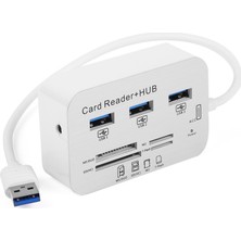 TX USB 3.0 HUB Çoklu Kart Okuyucu 3xUSB 3.0 Bağlantı Tipi ile Hızlı ve Pratik Çözüm TXACUCR340
