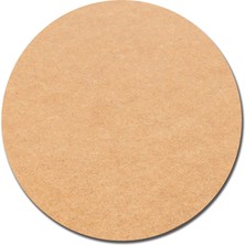 Övgü 40 cm Çap 3 mm Ham MDF Duralit Daire Plaka Supla Doğal Renk Lazer Kesim