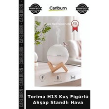 Carlburn Özel Üretim Torima H13 Kuş Figürlü Ahşap Standlı Hava Koku Sessiz Su